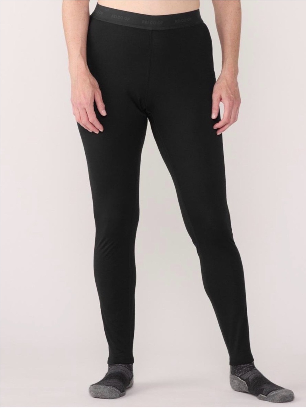 REI Women's 100% Merino Wool 185 Base Layer Bottom Legging Black Small